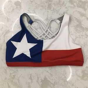 Born Primitive TEXAS Flag Sports Bra - Medium